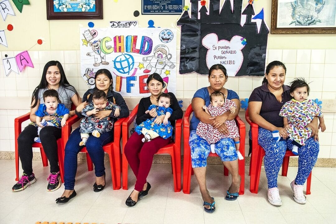 Families wait for cleft care in Bolivia.Photo: Margherita Mirabella